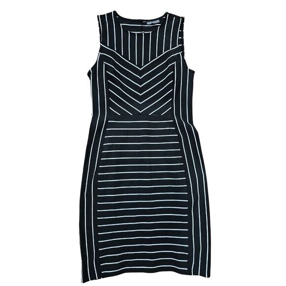 BOLD elements Striped Contour Midi Dress Size L - Picture 1 of 4